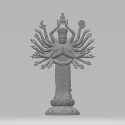 1.png STL-Datei Quan Yin 3D-Druck Modell・Design für den 3D-Druck zum Herunterladen