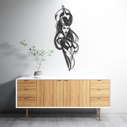 Girl-1.jpg Girl CNC DXF For laser cut , and 3D print STL Files