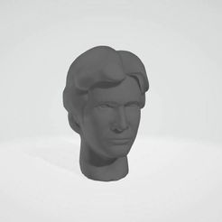 Han.JPG Бесплатный OBJ файл Han Solo and Leia Replacement Heads for Legion・Дизайн 3D-принтера для скачивания