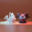 WDWD.png 3D Printable Light Fury Toothless dragon Inspired Design
