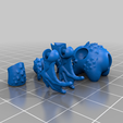 rubberbanddragon-spiked-nosupports.png Spiked Pieces for Miniature Jointed Dragon