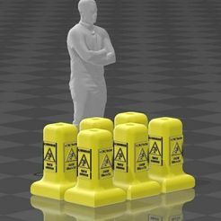 Capture.jpg 1/64 wet floor signs / cones x6