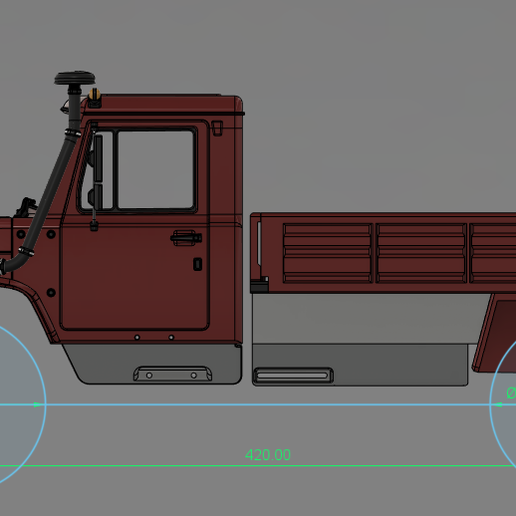 420mm.png Crawler G3308 Single Cab - 1/10 RC body