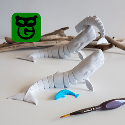20221109_140954.png STL file Moby Dick (Sperm Whale) Flexi・Model to download and 3D print