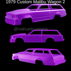 Proyecto-nuevo-2023-03-29T202659.324.png Archivo STL 1979 Custom Malibu Wagon 2・Plan de impresora 3D para descargar