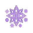 snow_flakes.stl Winter Forest Ornamental Mobile