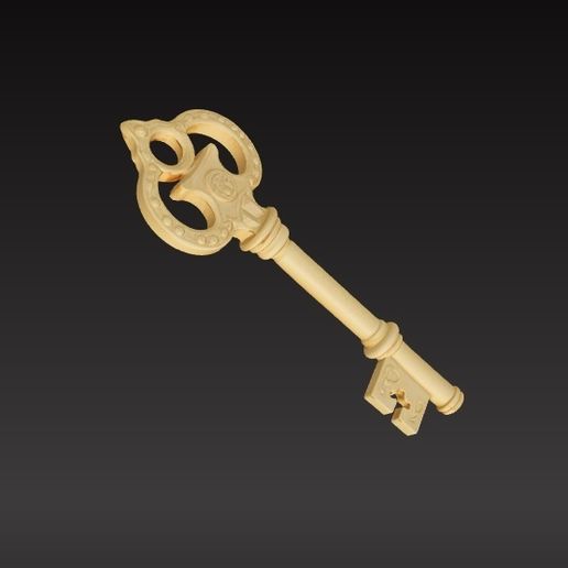 🔑 golden key・ STL File for 3D printing・Cults