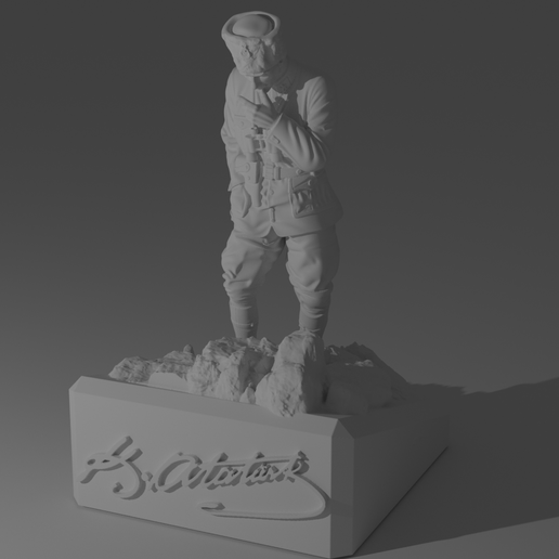 Mustafa Kemal Atatürk – Kocatepe Historical Sculpture 3D Print Model (Personal Use Only)
