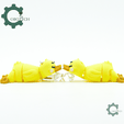Cobotech-Sleepy Duck Articulated Keychain_09.png Cobotech Sleepy Duck Articulated Keychain - Cute Backpack Keychain