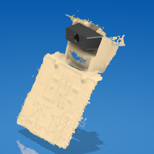 CB600F licence plate light support 80201-MBZ-K00 - 3D model önizlemesi