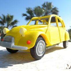 2cv-2.jpg Fichier STL Petit voiture française・Modèle à imprimer en 3D à télécharger