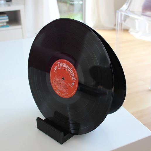 free stl file ghostly vinyl lp cd record stand 3d printing template to download cults