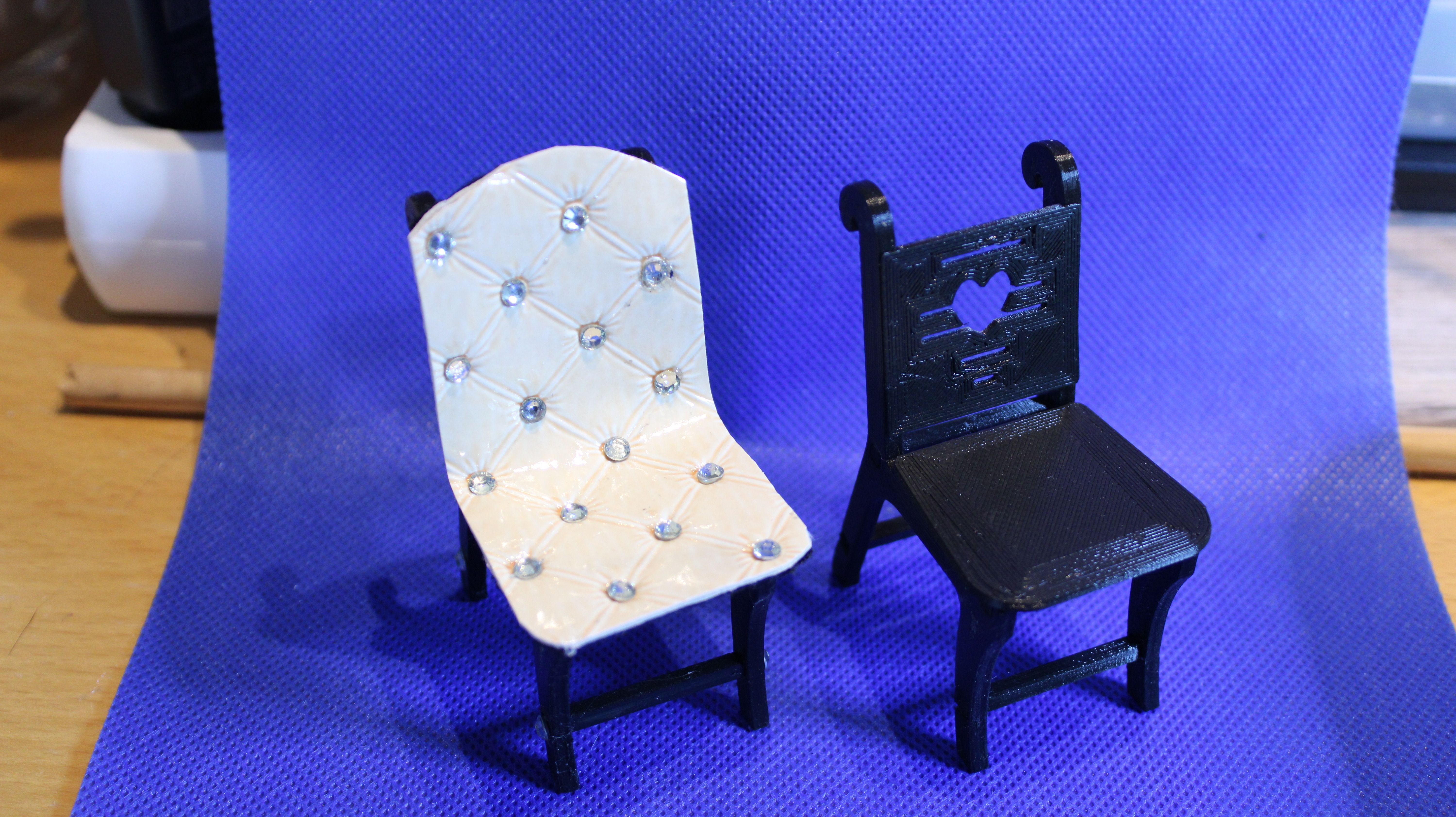 Free STL file 1/12 and 1/6 Miniature chair・Design to download and 3D ...