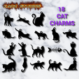 project_20230927_0929272-01.png huge pack cat charms 18 pieces cat jewelry necklace pendant keychain