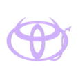 Toyota Devil.stl Devil Toyota Logo