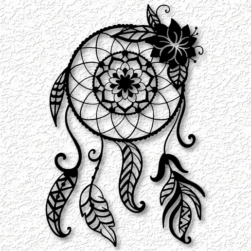 dream catcher stencil for painting