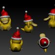 ZBrush-Document.jpg Free STL file Pokemon psyduck christmas・3D printing design to download