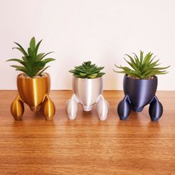 Cover1.jpeg Free STL file RetroRocket Planter・3D printing design to download