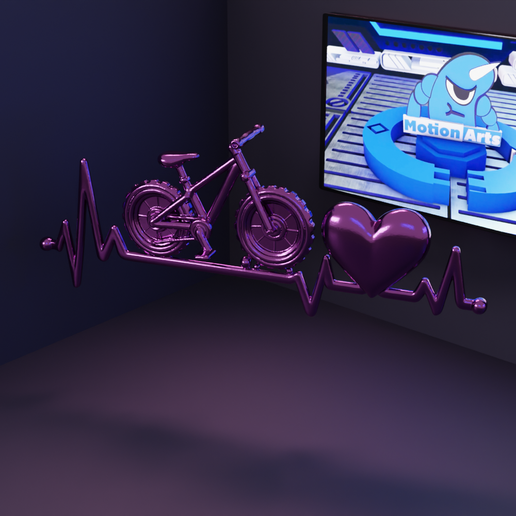Passion for Cycling" ornament - 3D model önizlemesi