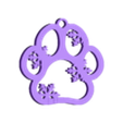 paw v2.stl Pfote Ornament