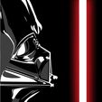 Darth Vader_ with light saber.jpg Star Wars Storm Darth Vader with light saber Wall Hanging