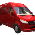 2.png Mercedes Sprinter 2021 Van (Red)