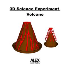 Volcano.jpg STL file 3D Science Experiment Volcano・Model to download and 3D print, alexaldridge