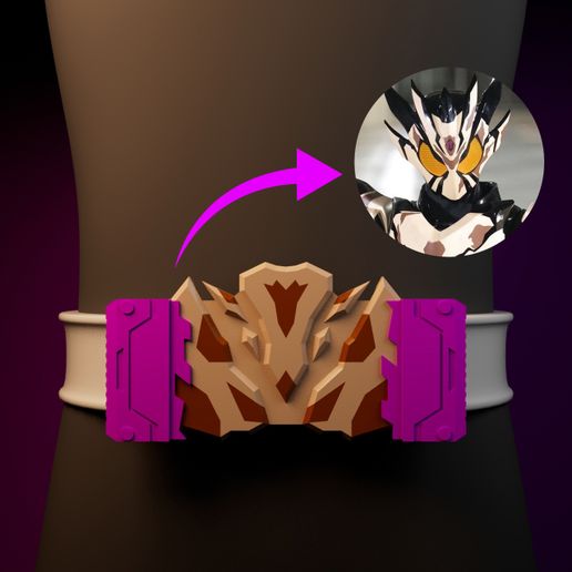 Kamen Rider Bake Buckle 3D model