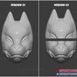 japan_kitsune_cosplay_mask_3dprint_09.jpg Japanese Fox Mask Demon Kitsune Cosplay Helmet STL File