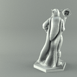 2mage2.png ELF MAGE FEMALE CHARACTER GAME FIGURES 3D print model