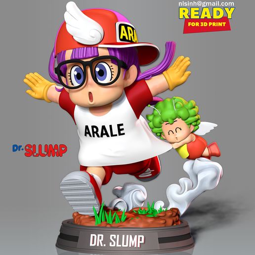 Arale and Gatchan 3D model