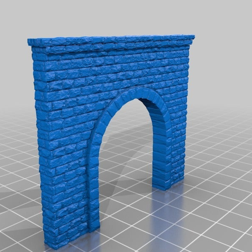 Free STL file N scale Tunnel Portal for Model Railroad・3D printing