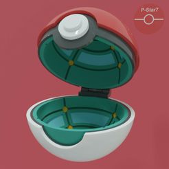 POKÉ-BALL-1.jpg Free STL file POKEBALL・Template to download and 3D print