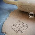 monkey face_mockup.jpg Вырезатель для печенья с лицом обезьяны