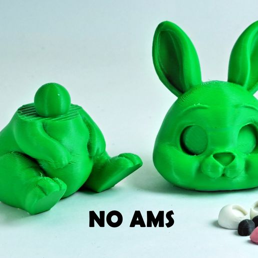 🐇 Flexi Cute Bunny- No AMS & Support! Cute Rabbit・Free 3MF File for 3D ...