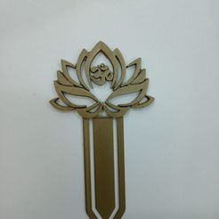 FLOR-DE-LOTO.jpeg STL file Lotus flower bookmark・3D printer design to download, loquequierasen3d