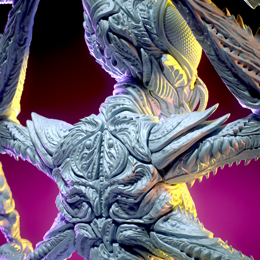 2_34-3-200.png Mantis, insectoid blade dancer 3d print figurine