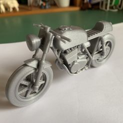 Moto Cafe Racer scalemodel, MoesgaardMuseum