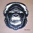 gorila-simio-gas-monkey-garage-animal-salvaje-selva-cartel.jpg gorilla, ape, headphones, gas, garage, animal, wild, monkey, jungle, poster, glasses, sign, signboard, print3d