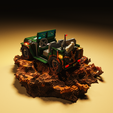 2.png 3D military Jeep in mud voxel art