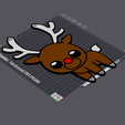 Reindeer-I-Wall-Decor-Color-3mf.png Christmas: Reindeer I Wall Decor