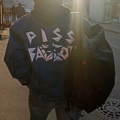 pft.jpg Disco Elysium. caption on the jacket "PISS F****T"