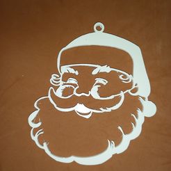 20220922_190632.jpg Santa's face xmas ornament bauble