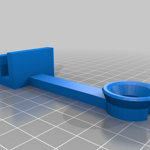 Hictop Filament Guide (8mm Acrylic) - 3D model önizlemesi