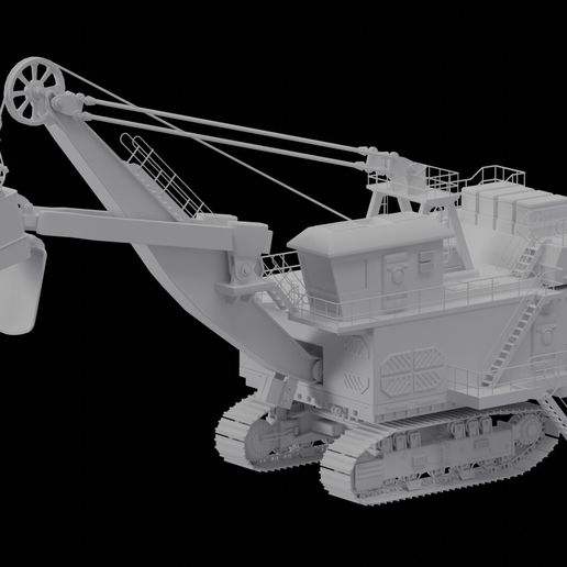 ⚡ Electric Rope Shovel 3D Model・ STL File for 3D printing・Cults