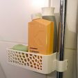 Schampoo-soap-1.jpg Voronoi Shower Shelf for Shower Rail