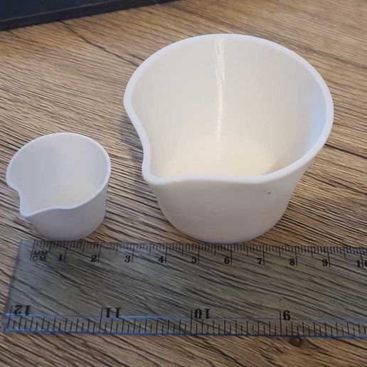 Mixing Cups for airbrush - 3D model önizlemesi
