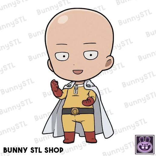 【 Chibittomanma 】 👊 CHIBI SAITAMA - ONE PUNCH MAN・ STL File for 3D printing・Cults