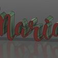 Maria-keychain.jpg Free STL file Maria -Name Keychain・3D print design to download