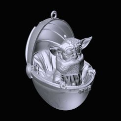 Image1.jpg Baby Yoda (Grogu A.K.A. "The Child") Christmas Ornament